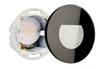 Deko-Light příslušenství - sklo-kryt mléčné kulaté černé pro Alwaid 930843