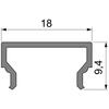 Light Impressions Reprofil kryt H-01-12 matt 75% průhlednost 1000 mm 984022