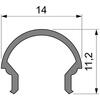 Light Impressions Reprofil kryt R-01-08 matt 75% průhlednost 1000 mm 984502