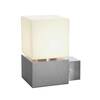BIG WHITE SQUARE WL, venkovní nástěnné svítidlo, TC-(D,H,T,Q)SE, IP44, hranaté, nerezová ocel 304, max. 20W 1000336