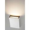 BIG WHITE DELWA WIDE, venkovní nástěnné svítidlo, LED, 3000K, IP44, bílé, 7 W 1000340