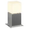 BIG WHITE SQUARE POLE 30, venkovní stojací lampa, TC-TSE, IP44 , hranatá, nerezová ocel 304, D/Š/V 18/18/30 cm, max. 20W 1000344