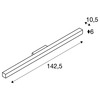 BIG WHITE Q-LINE, nástěnné svítidlo, LED, 3000K, černé 1000669