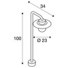 BIG WHITE MOLAT POLE venkovní stojací světlo, E27, antracit, max. 60W, IP44 1000822