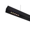 BIG WHITE Q-LINE PD LED vnitřní závěsné svítidlo, 1m, BAP, černá, 3000K 1000927