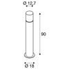 BIG WHITE ROX ACRYL 90 Pole venkovní stojací svítidlo IP44, ušlechtilá ocel 304, E27 max. 20W 1001490