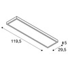 BIG WHITE PANEL 1200x300mm LED vnitřní stropní nástavbové svítidlo 4000K, bílá 1001506