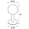 BIG WHITE GLOO PURE 44 Pole venkovní stojací svítidlo, E27, antracit, IP44 1002000