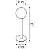 BIG WHITE GLOO PURE 70 Pole venkovní stojací svítidlo, E27, antracit, IP44 1002001