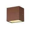 BIG WHITE SITRA CUBE WL LED venkovní nástěnné a stropní nástavbové svítidlo, rezavě zbarvené, IP44, 3000K, 10W 1002034