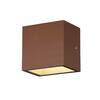 BIG WHITE SITRA CUBE WL LED venkovní nástěnné a stropní nástavbové svítidlo, rezavě zbarvené, IP44, 3000K, 10W 1002034