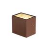 BIG WHITE SITRA CUBE WL LED venkovní nástěnné a stropní nástavbové svítidlo, rezavě zbarvené, IP44, 3000K, 10W 1002034