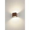 BIG WHITE SITRA CUBE WL LED venkovní nástěnné a stropní nástavbové svítidlo, rezavě zbarvené, IP44, 3000K, 10W 1002034