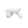 BIG WHITE KARPO Bedside LED vnitřní nástěnné nástavbové svítidlo, bílá, 3000K 1002140