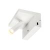 BIG WHITE KARPO Bedside LED vnitřní nástěnné nástavbové svítidlo, bílá, 3000K 1002140