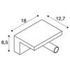 BIG WHITE KARPO Bedside LED vnitřní nástěnné nástavbové svítidlo, bílá, 3000K 1002140
