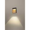 BIG WHITE FLATT Outdoor, nástěnné LED svítidlo, 3000K, IP65, antracitové/hnědé 1002953
