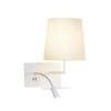 BIG WHITE SOMNILA FLEX vnitřní nástěnné svítidlo LED 3000K, bílá, verze vpravo vč. USB přípojky 1003460