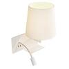 BIG WHITE SOMNILA FLEX vnitřní nástěnné svítidlo LED 3000K, bílá, verze vpravo vč. USB přípojky 1003460