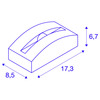 BIG WHITE OUT-BEAM FRAME CW venkovní LED nástěnné a stropní přisazené svítidlo bílé 3000 K 1003519