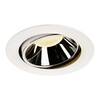 BIG WHITE NUMINOS MOVE DL XL vnitřní LED zápustné stropní svítidlo bílá/chrom 3000 K 40° otočné a výkyvné 1003738