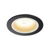 BIG WHITE NUMINOS DL M vnitřní LED zápustné stropní svítidlo černá/bílá 2700 K 55° včetně listových pružin 1003848