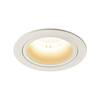 BIG WHITE NUMINOS DL M vnitřní LED zápustné stropní svítidlo bílá/bílá 2700 K 40° včetně listových pružin 1003857