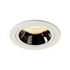 BIG WHITE NUMINOS DL M vnitřní LED zápustné stropní svítidlo bílá/chrom 2700 K 55° včetně listových pružin 1003861