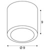 BIG WHITE OCULUS CL vnitřní LED nástěnné a stropní přisazené svítidlo bílé DIM-TO-WARM 2000–3000 K 1004667