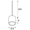 BIG WHITE OCULUS PD vnitřní LED závěsné svítidlo single bílé DIM-TO-WARM 2000–3000 K 1004673
