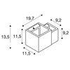 BIG WHITE PLASTRA WL CUBES vnitřní přisazené svítidlo QT14 bílá 1004733