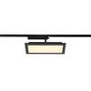 BIG WHITE (SLV) PANEL TRACK square 150 x 300 mm 1fázový spot černý 18 W 3000 K 1004933