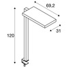 BIG WHITE (SLV) WORKLIGHT TL stolní lampa stříbrná 79 W 7600 lm 4000 K CRI80 80st. 1006344
