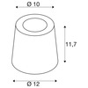 BIG WHITE (SLV) CONCRETO FL stojací lampa, kulatá GU10 šedá 10 W 1006408