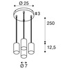BIG WHITE (SLV) ASTO TUBE závěsné svítidlo, GU10, délka závěsu 250 cm, max. 4x 10 W, bílá 1006438