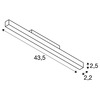 BIG WHITE (SLV) IN-LINE 44 48 V TRACK opal, DALI, spot, bílé, 14 W, 1180 lm, 3000 K, CRI90, 95° 1006624