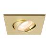BIG WHITE (SLV) UNIVERSAL DOWNLIGHT kryt pro downlight IP20, výkyvný, hranatý, matně zlatý 1007194