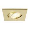 BIG WHITE (SLV) UNIVERSAL DOWNLIGHT kryt pro downlight IP20, výkyvný, hranatý, matně zlatý 1007194