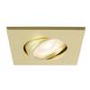 BIG WHITE (SLV) UNIVERSAL DOWNLIGHT kryt pro downlight IP20, výkyvný, hranatý, matně zlatý 1007194