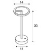 BIG WHITE (SLV) VINOLINA ONE stolní lampa, aku, IP54, 2700 K, TOUCH, černá 1007359