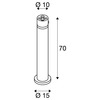 BIG WHITE (SLV) R-CUBE 75 stojací lampa, 15 W, 2700/3000 K, PHASE, antracit 1007512
