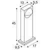 BIG WHITE (SLV) LID I 45 stojací lampa, 15 W, 2700/3000 K, PHASE, antracit 1007670