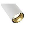 BIG WHITE (SLV) KAMI stropní přisazené svítidlo, double, long, 2x max. 10 W, GU10, bílá/černá 1007730