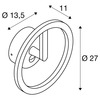 BIG WHITE (SLV) Q-RING nástěnné svítidlo, senzor, 3000 K, IP54, bílá 1007917