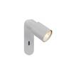 BIG WHITE (SLV) PURI 2.0 Tube nástěnné a stropní svítidlo, vypínač, obdélníkový, 1x max. 6W GU10, šedá 1008299
