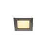 BIG WHITE FRAME BASIC, vestavné svítidlo, LED, 3000K, černé matné, sada, 9,4 W, vč. ovladače 112720