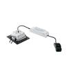 BIG WHITE FRAME BASIC, vestavné svítidlo, LED, 3000K, černé matné, sada, 9,4 W, vč. ovladače 112720