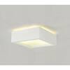 BIG WHITE PLASTRA 104, stropní svítidlo, TC-DSE, hranaté, bílá sádra, max. 50 W 148002