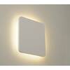 BIG WHITE PLASTRA SQUARE, nástěnné svítidlo, pásek LED, 3000K, hranaté, bílá sádra, max. 10,8 W 148019