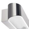 BIG WHITE ASSO 300, nástěnné svítidlo, LED, 3000K, oválné, kartáčovaný Al/bílé, D/Š/V 30/9,5/7 cm 151275